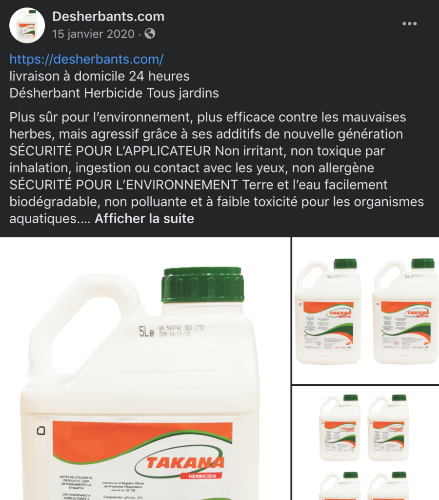Roundup® Flex 480 1 litre Désherbant Sans Mauvaises Herbes Glyphosate